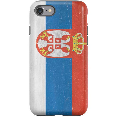 Serbia Flag Distressed iPhone SE (2nd & 3rd Gen) Pro Case